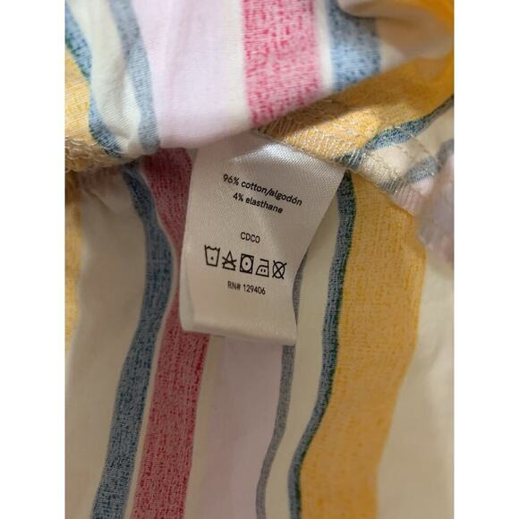 Venus Baby Doll Crochet Striped Hippie Boho Top Size S Adjustable Straps - Picture 8 of 9